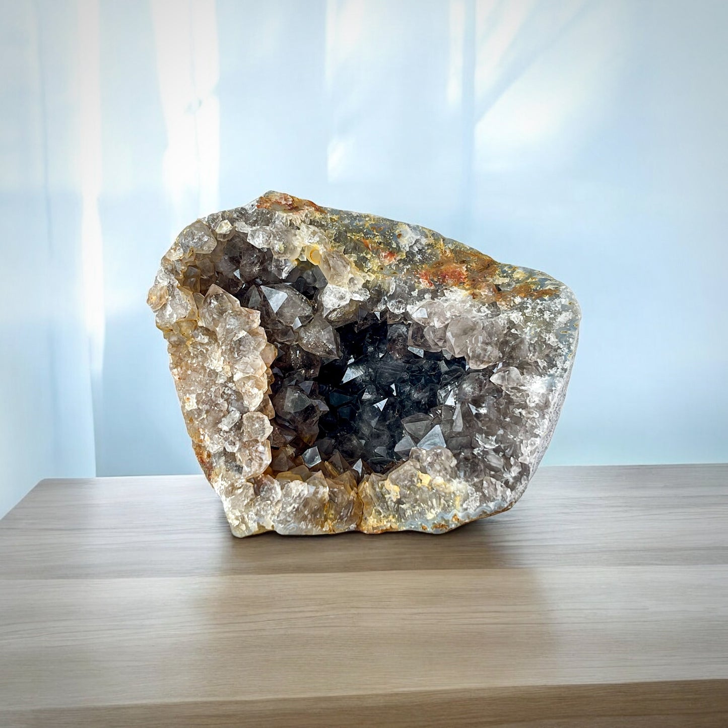 Smokey Quartz Geode 1304Gm - Sentient Crystals - stone type - stone keywords