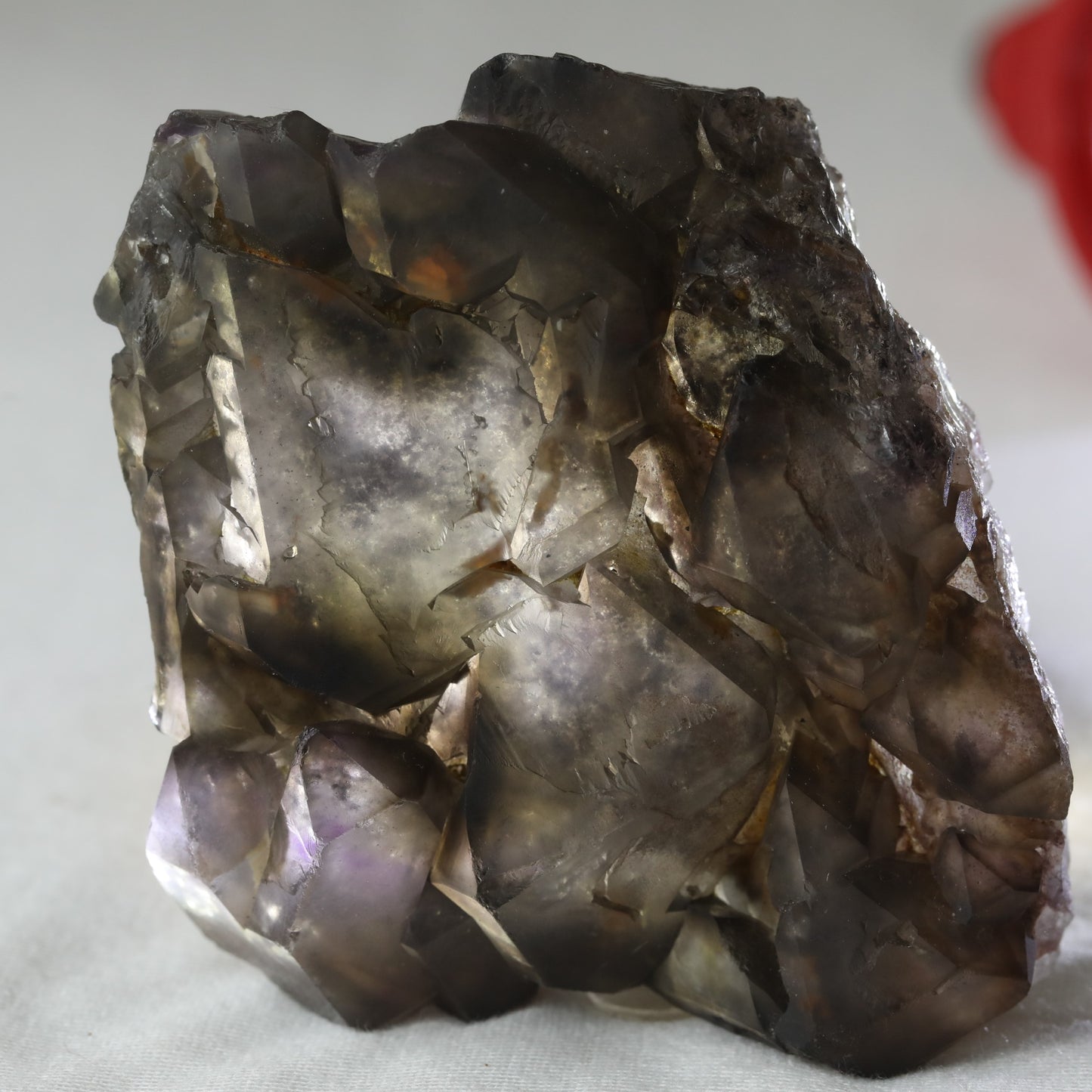 Elestial Smokey Quartz Cluster 177.5gm - Sentient Crystals - stone type - stone keywords