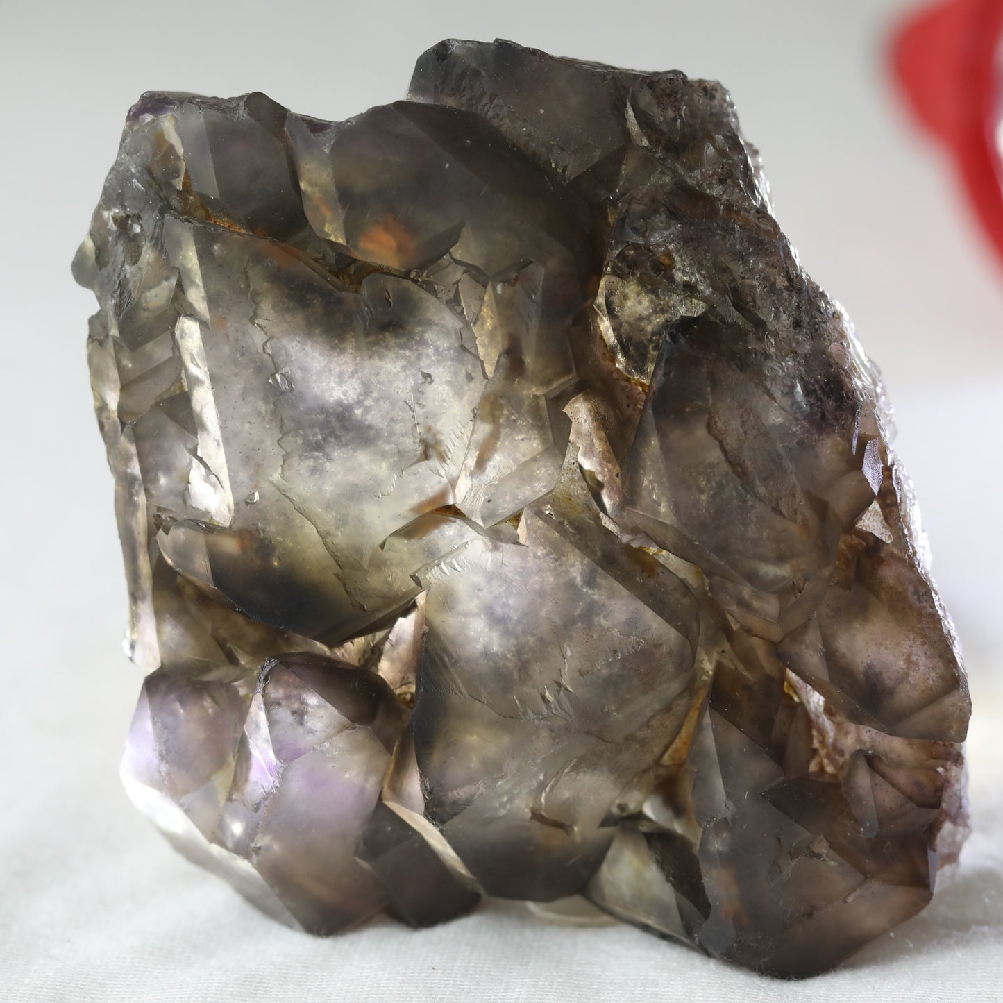Elestial Smokey Quartz Cluster 177.5gm - Sentient Crystals - stone type - stone keywords