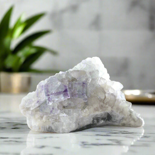 FLUORITE CLUSTER Raw119.3 gm - Sentient Crystals - stone type - stone keywords