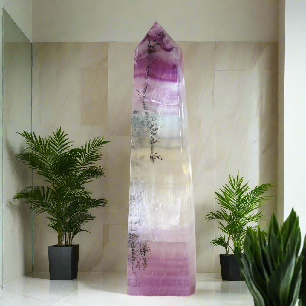 Fluorite with Dendrite Tower
Dendritic Fluorite Tower
Dendrite Fluorite Tower
fluorite
dendrite
Fluorite with Tree-like Inclusions
Sentient crystals
tower