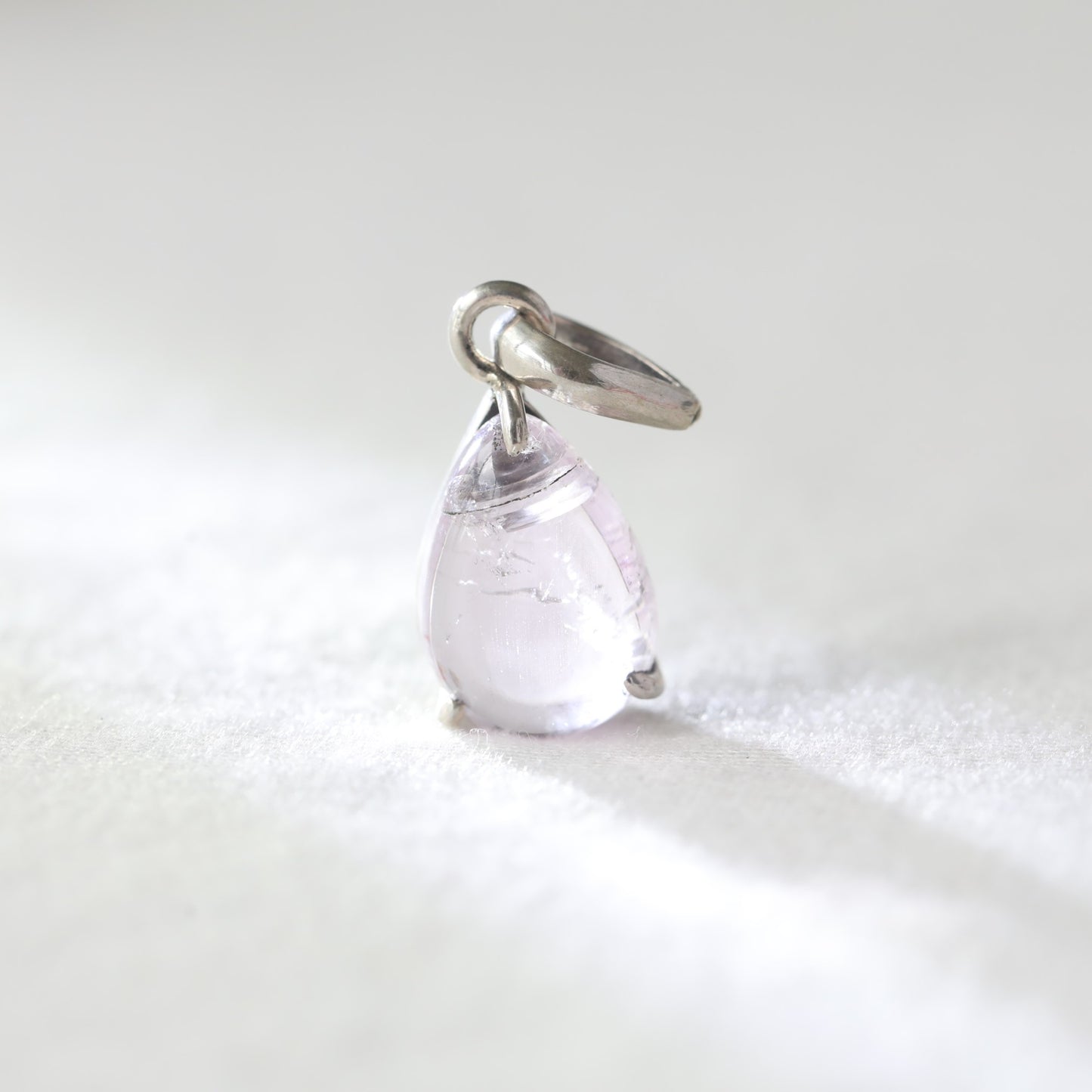 Pink Kunzite Drop Pendant - Sentient Crystals - stone type - stone keywords