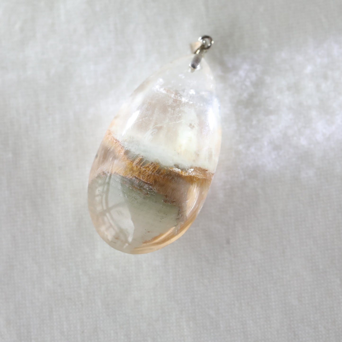 Rutile With Chlorite Drop Pendant - Sentient Crystals - stone type - stone keywords