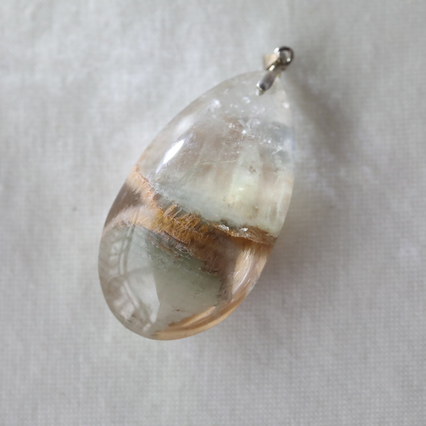 Rutile With Chlorite Drop Pendant - Sentient Crystals - stone type - stone keywords