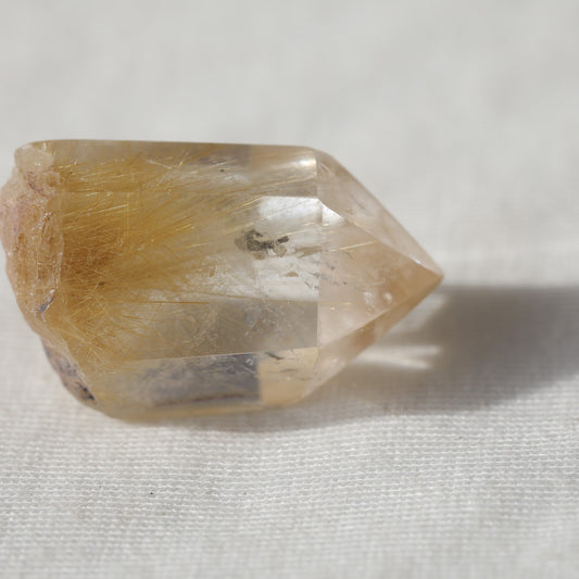 Golden Rutile Quartz Mini Cluster 14.55gm - Sentient Crystals - stone type - stone keywords