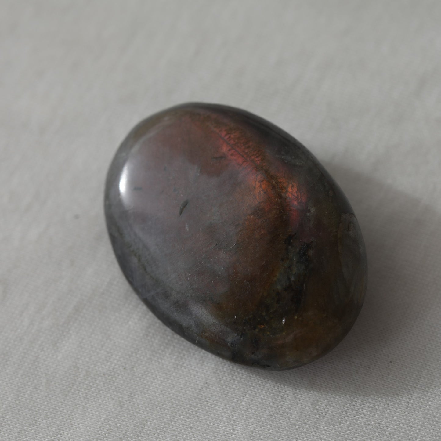 Gem Labradorite Palm Stone 27.50gm - Sentient Crystals - stone type - stone keywords