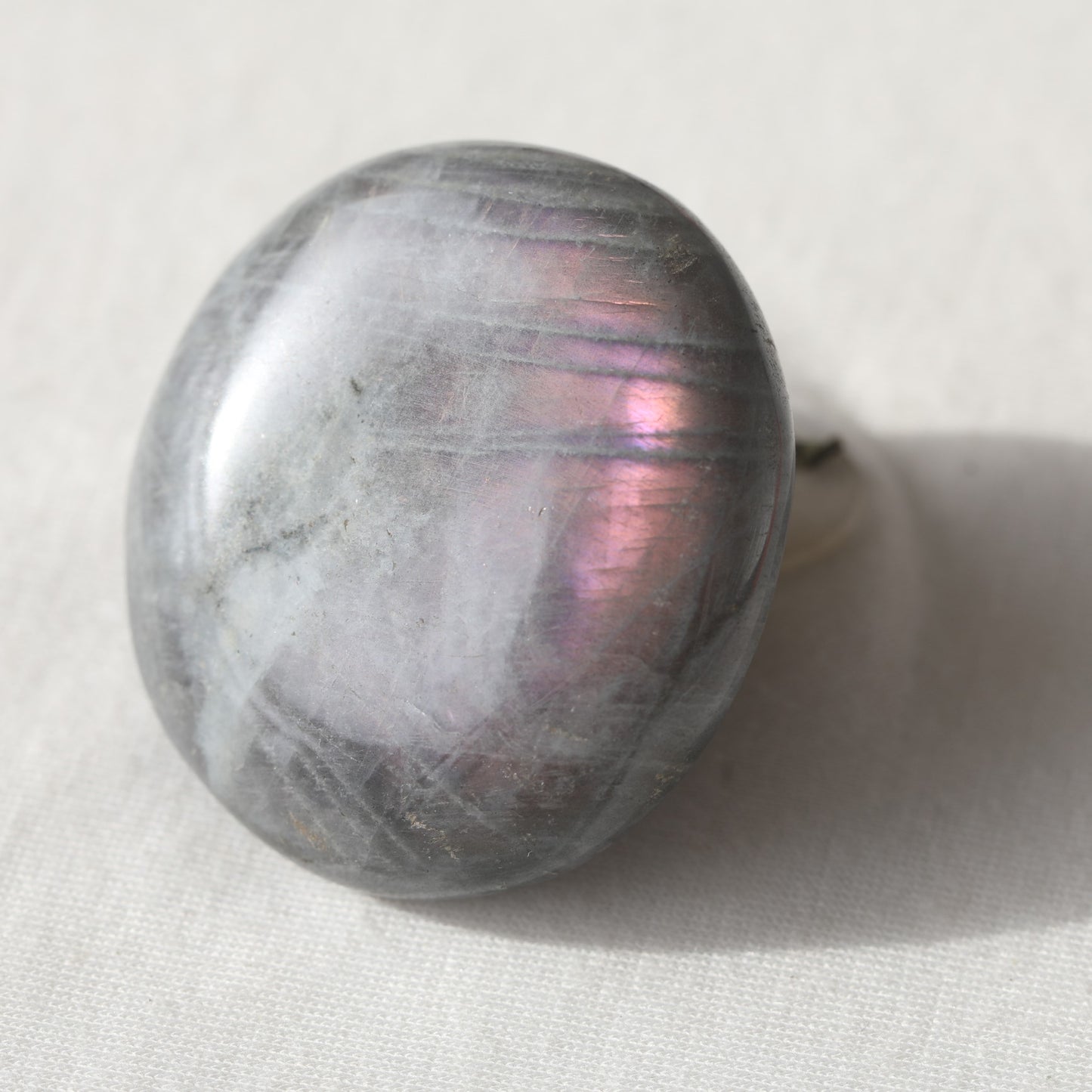 Gem Labradorite Palm Stone 27.50gm - Sentient Crystals - stone type - stone keywords