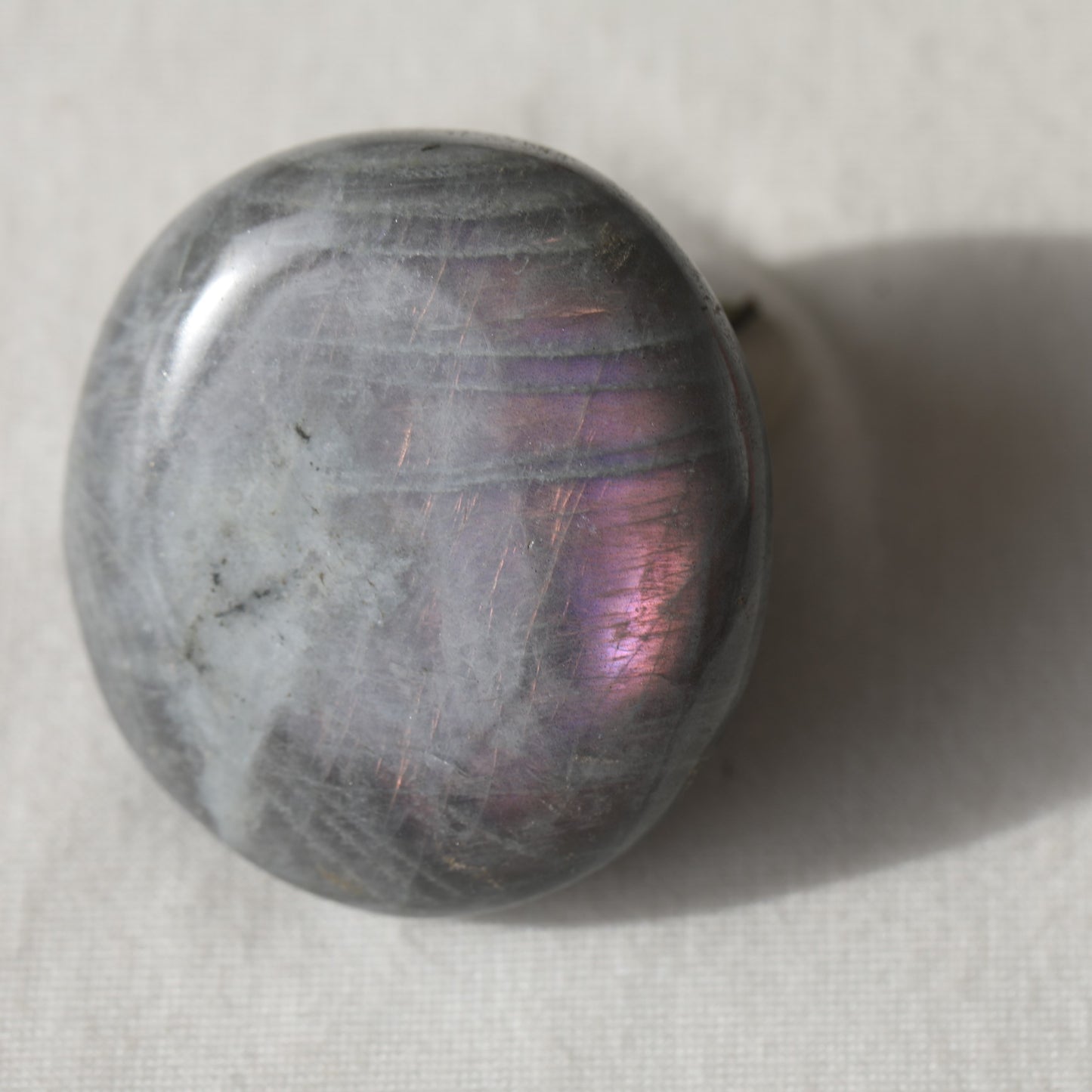 Gem Labradorite Palm Stone 27.50gm - Sentient Crystals - stone type - stone keywords