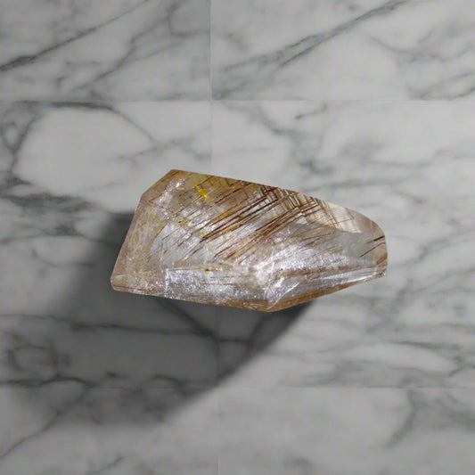 Red Copper Rutile In Quartz  Free Form 25.35gm - Sentient Crystals - stone type - stone keywords