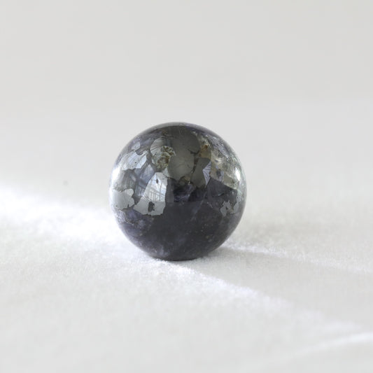 Iolite With SUNSTONE Sphere 75GM - Sentient Crystals - stone type - stone keywords