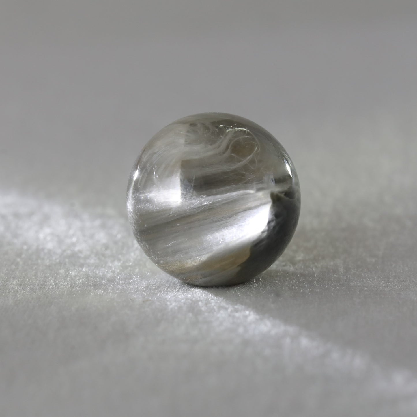 Silver Amphibole Sphere 48.70gm - Sentient Crystals - stone type - stone keywords