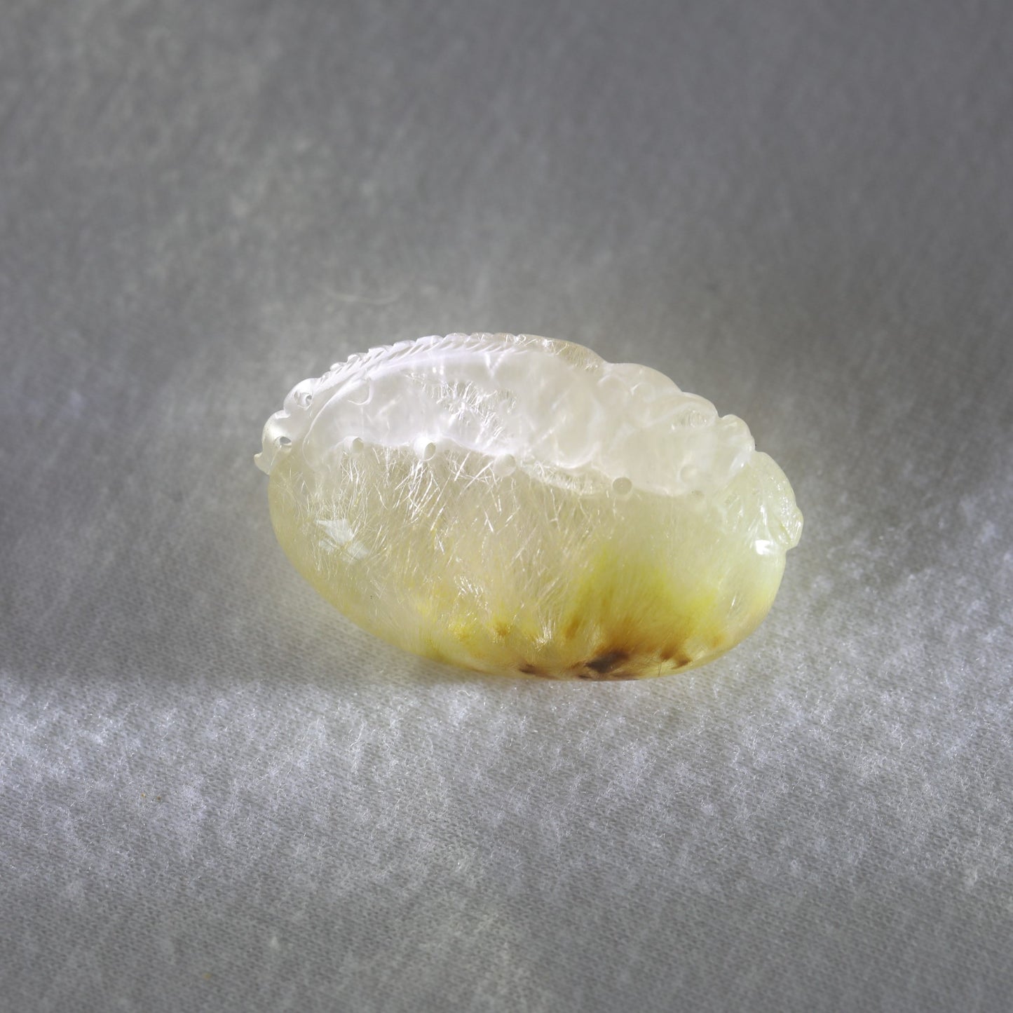 Golden Rutile Dragon Carving 20.46gm - Sentient Crystals - stone type - stone keywords