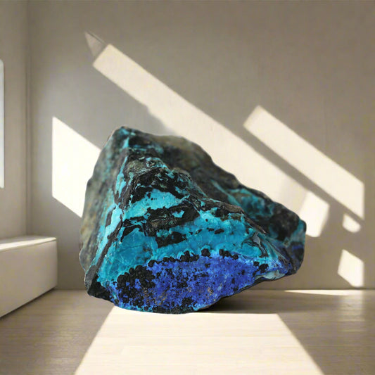 Sentient Crystals
Azurite Raw
Raw Azurite
Natural Azurite
Unpolished Azurite
Rough Azurite