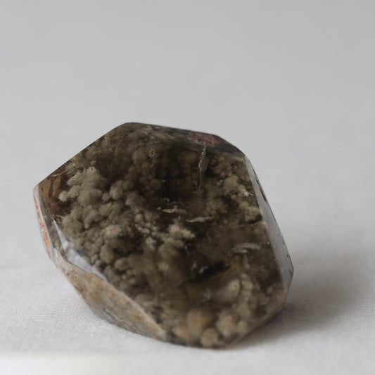 Cotton Ball Amphibole in quartz Freeform 72.60gm - Sentient Crystals - stone type - stone keywords