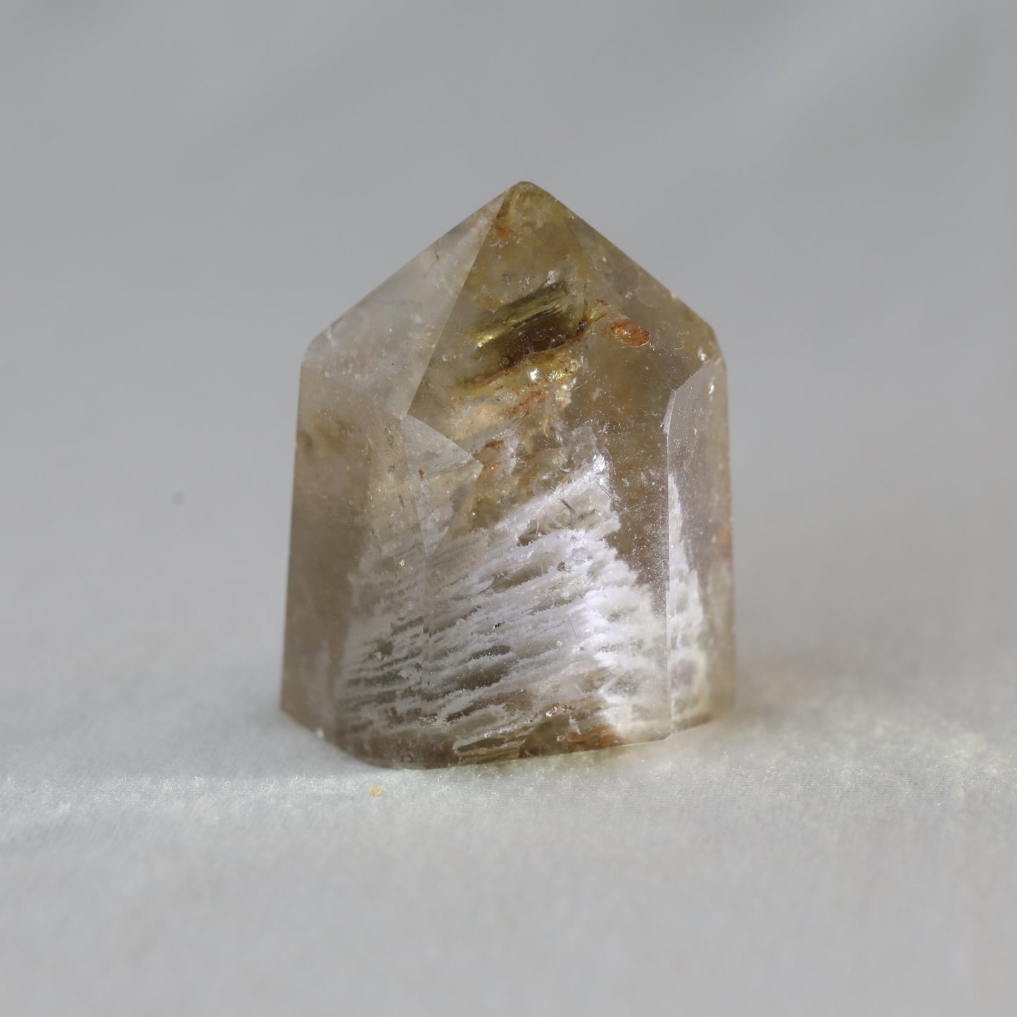 Smokey With Garden Quartz Tower 123gm - Sentient Crystals - stone type - stone keywords