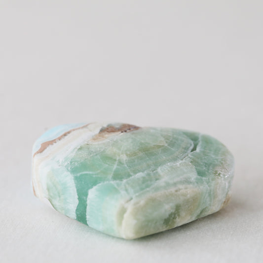 Hemimorphite Heart 71.5gm - Sentient Crystals - stone type - stone keywords