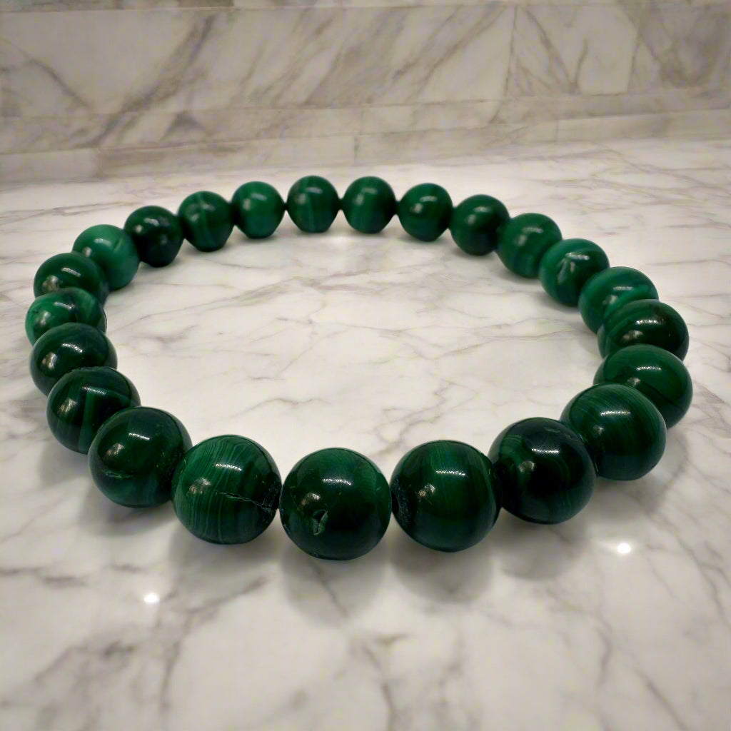 Natural Malachite Bracelet 8mm