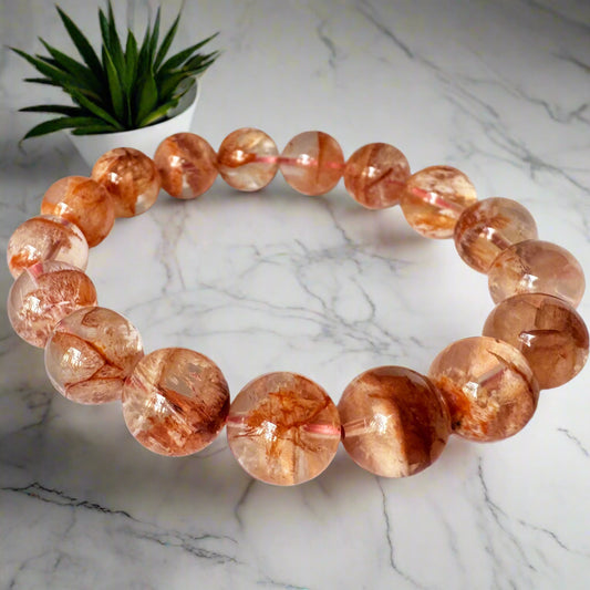 Star Rose Quartz Bracelet 12mm