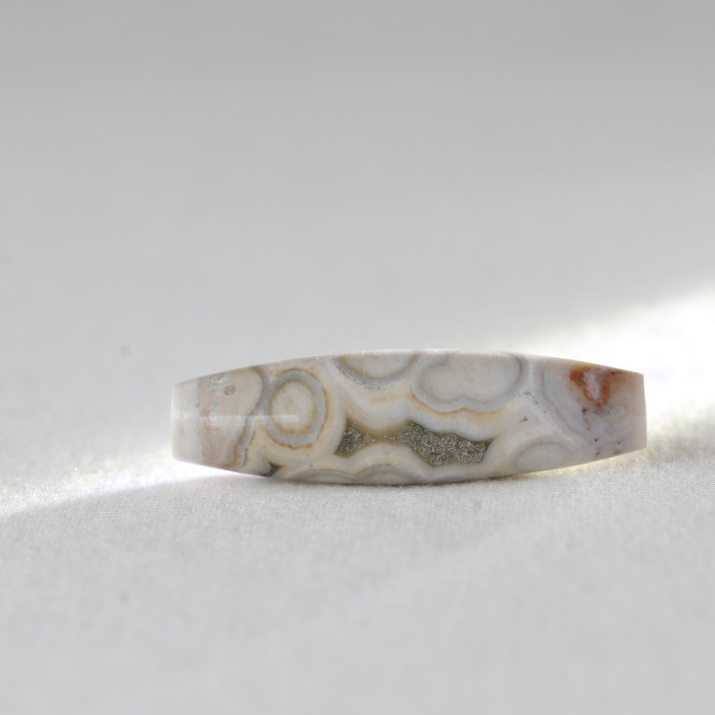 Ocean Jasper Bead Barrel - Sentient Crystals - stone type - stone keywords