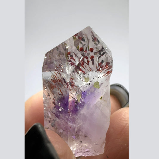 Amethyst With Hematite In Quartz Cluster 9.90gm