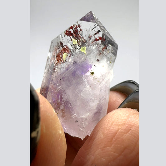Amethyst With Hematite In Quartz Cluster 9.90gm