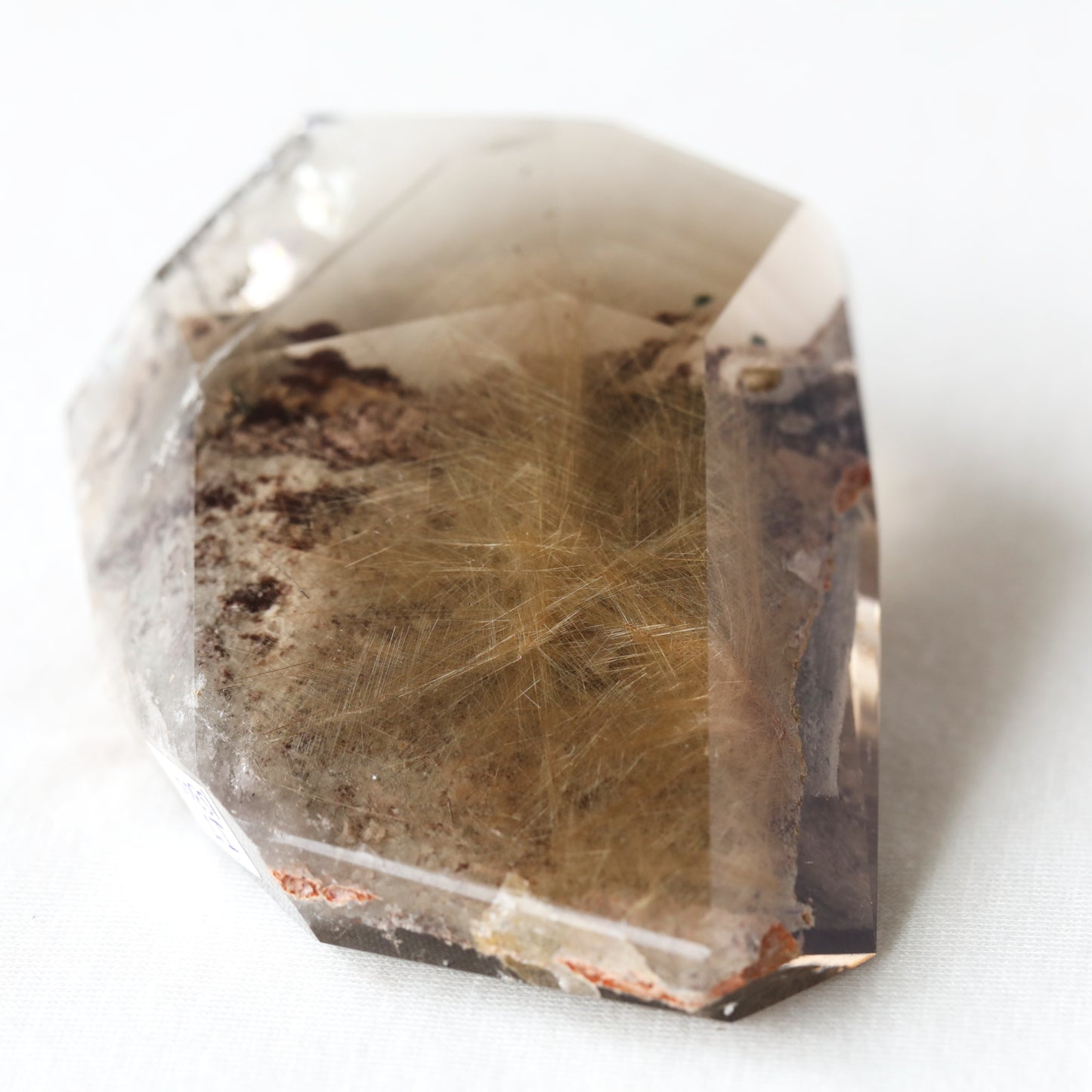 Smokey Quartz With Rutile and lodolite Free Form 260.30gm - Sentient Crystals - stone type - stone keywords