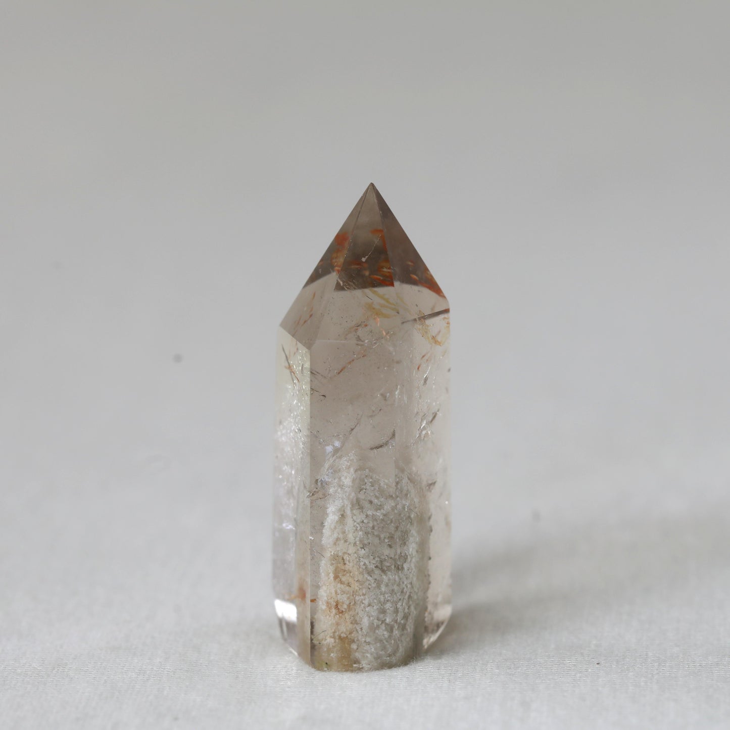Smokey Quartz With Thousand Layer Tower 38gm - Sentient Crystals - stone type - stone keywords