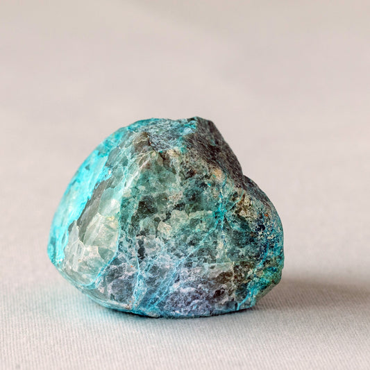 Shattuckite Raw 145.05gm - Sentient Crystals - stone type - stone keywords