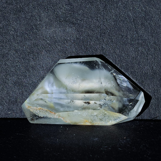 Crystal on a dark gray background