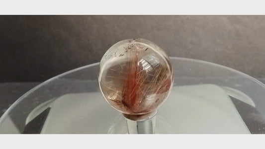 Red Rutile Quartz Sphere – Vitality, Passion & Healing