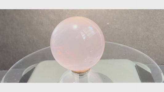 Star Rose Quartz Sphere – Crystal of Love & Inner Harmony
