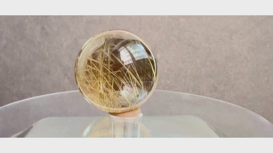 Smokey Golden Rutile Sphere – Protection & Abundance