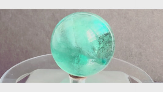 Green Fluorite Sphere – Healing, Clarity & Positive Energy