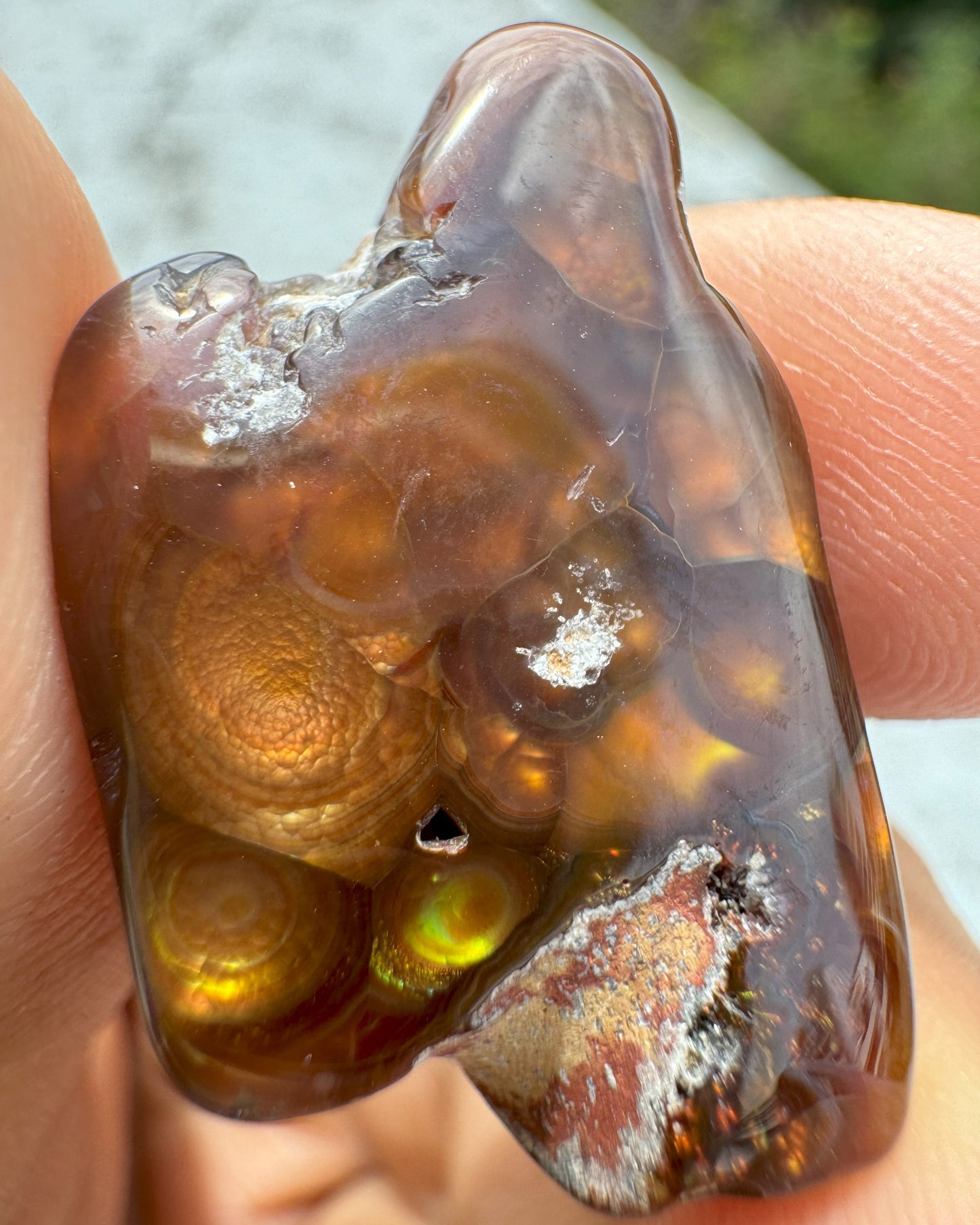 Fire Agate Raw – Protection, Courage & Inner Strength