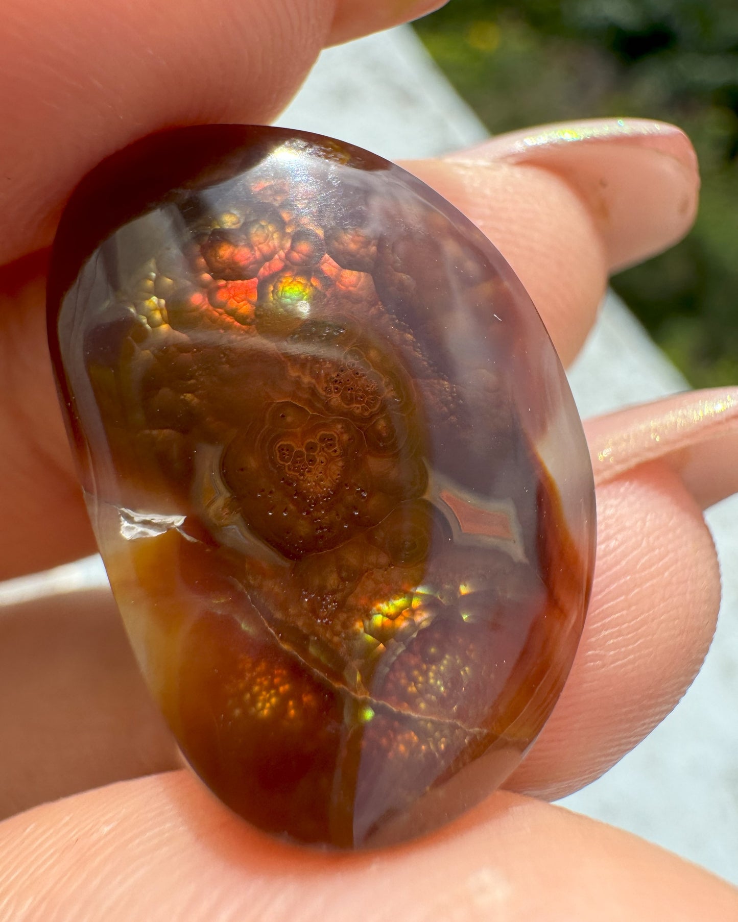 Fire Agate Raw – Protection, Courage & Inner Strength