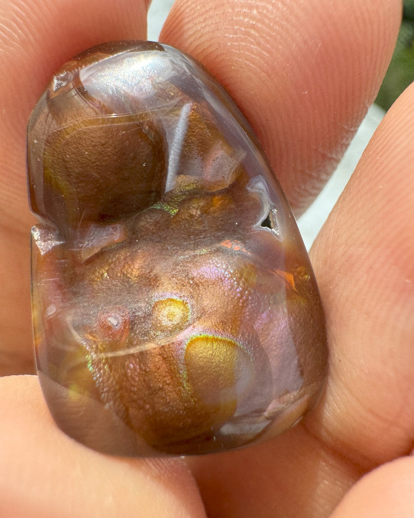 Fire Agate Raw – Protection, Courage & Inner Strength