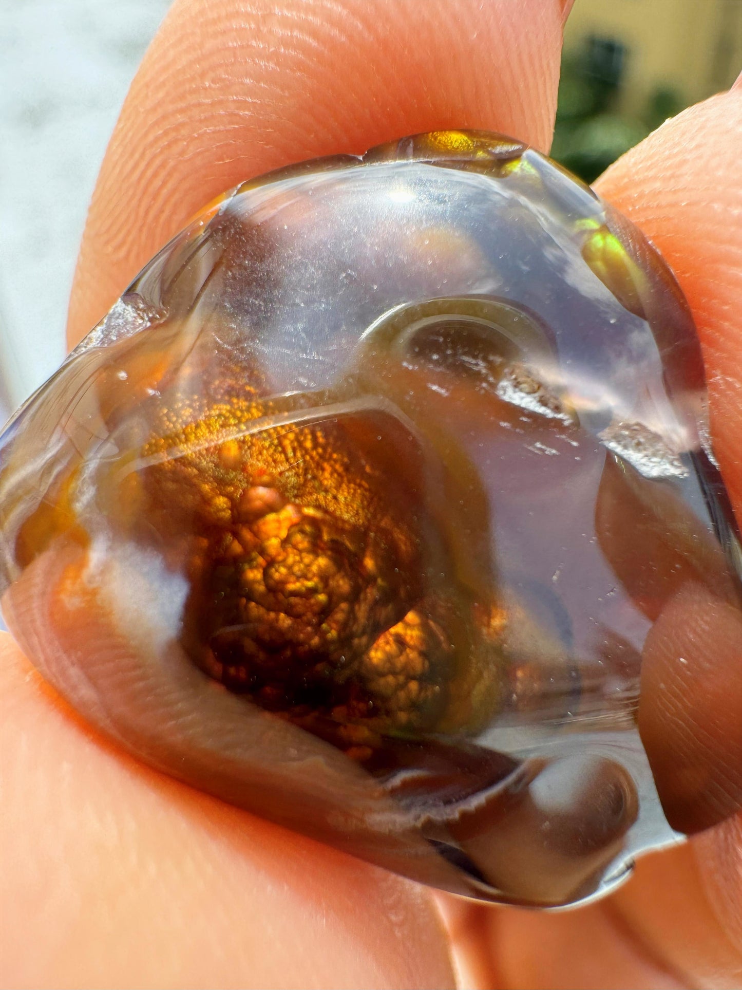 Fire Agate Raw – Protection, Courage & Inner Strength