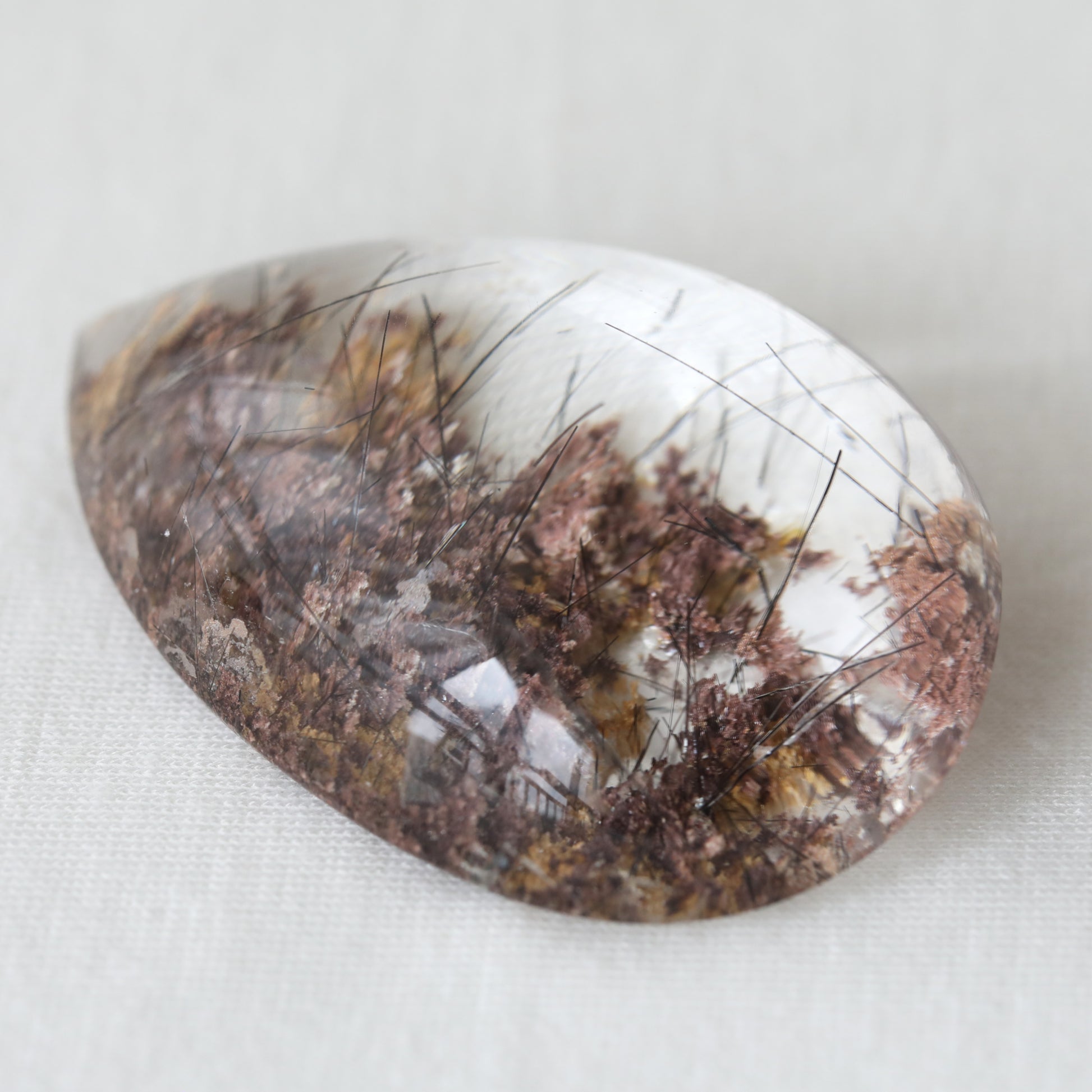 Garden Quartz cabachon 59.70gm - Sentient Crystals - stone type - stone keywords
